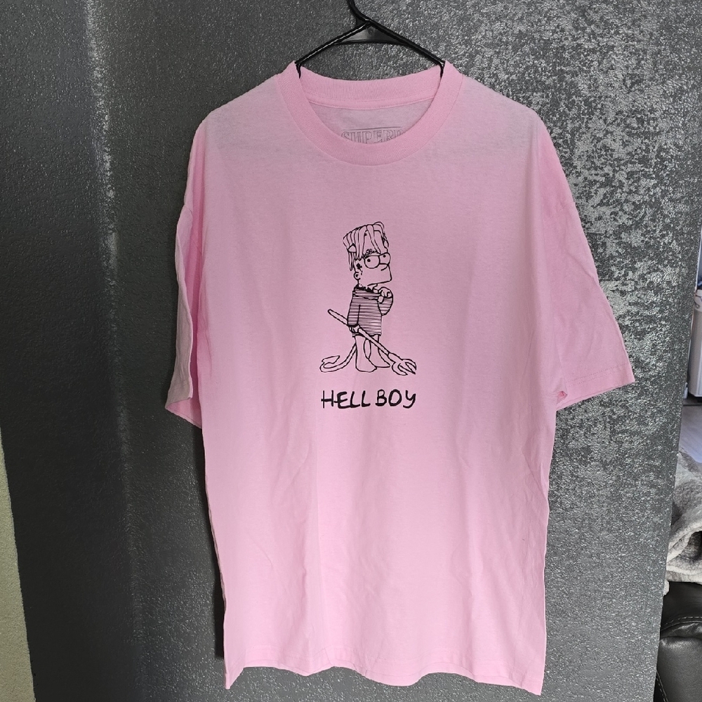 Pink Graphic T-Shirt with Cartoon Design